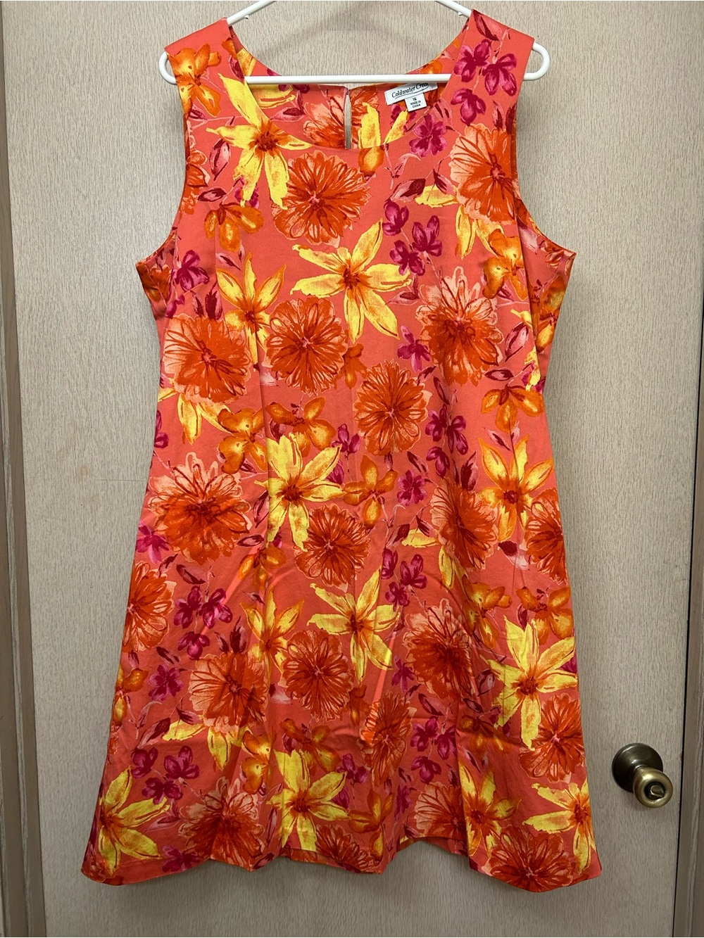 Coldwater Creek - Lily Floral Print Midi Cotton Sundress - Size 16